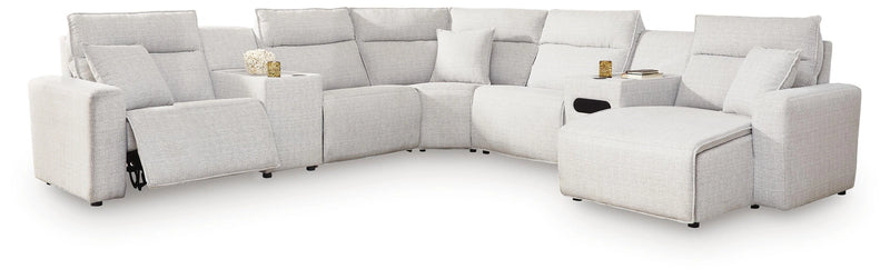Modmax II Power Reclining Sectional with Chaise and Audio Console