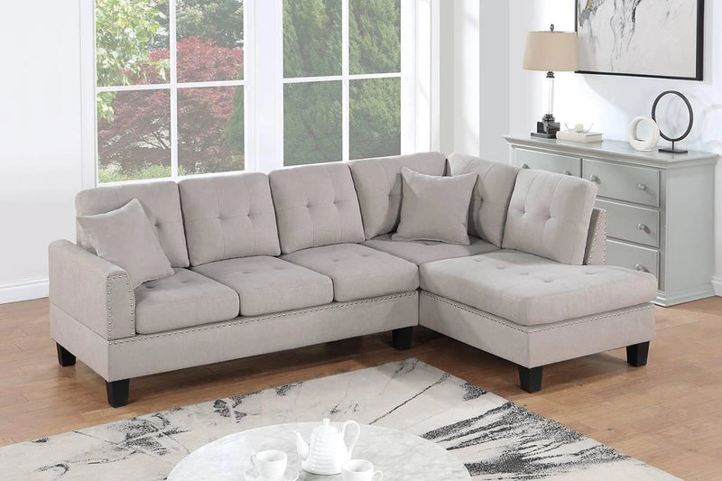 Winwoo 2-Pcs Sectional Set in Mushroom