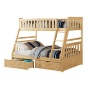 Bartly-(4) Twin/Full Bunk Bed with Storage Boxes image