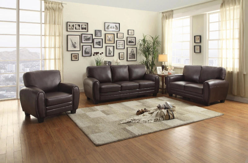 Rubin Loveseat in Dark Brown