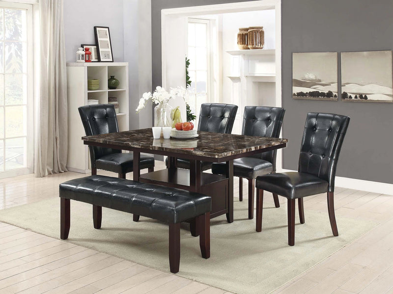 Sfvnco Dining Table W/Storage in Espresso