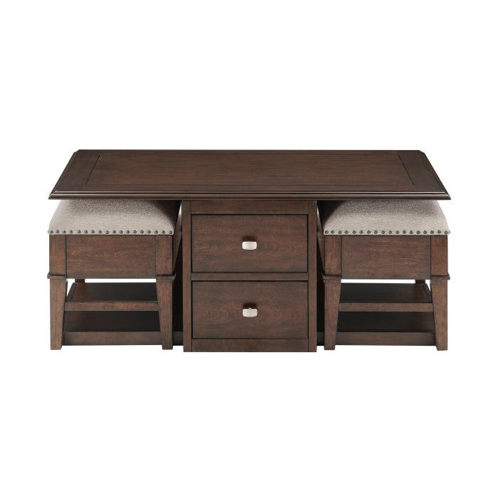 3500-30 - Cocktail Table with two Benches