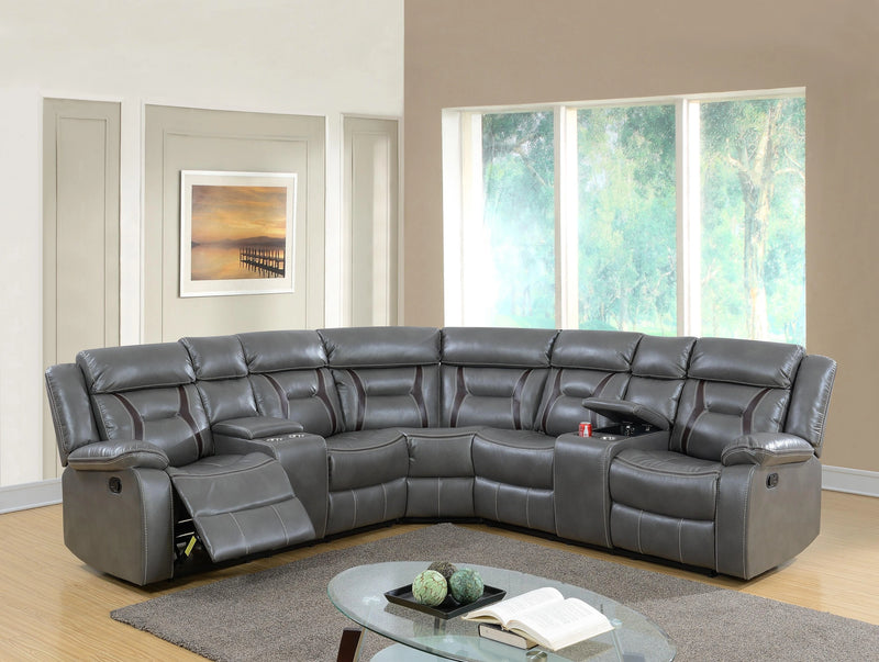 Uefurn 3-Pc Sectional Set in Grey