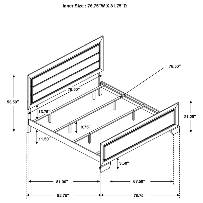 Kauffman Panel Bed