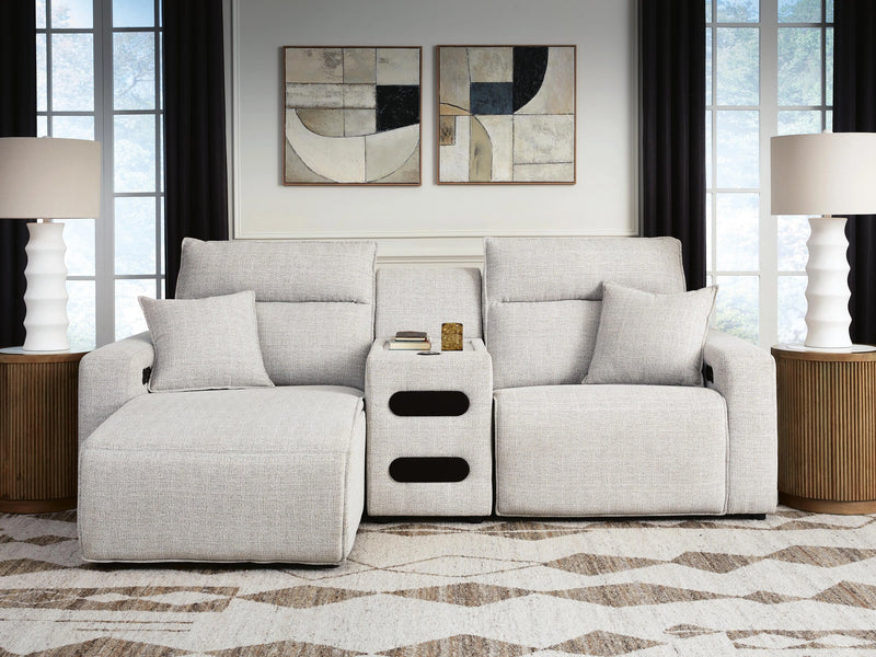 Modmax II Power Reclining Sectional with Chaise and Audio Console