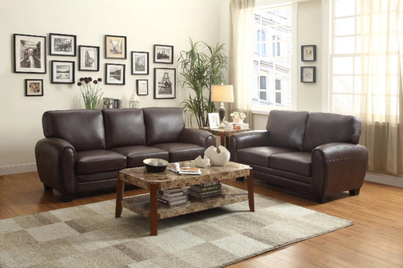 Rubin Loveseat in Dark Brown