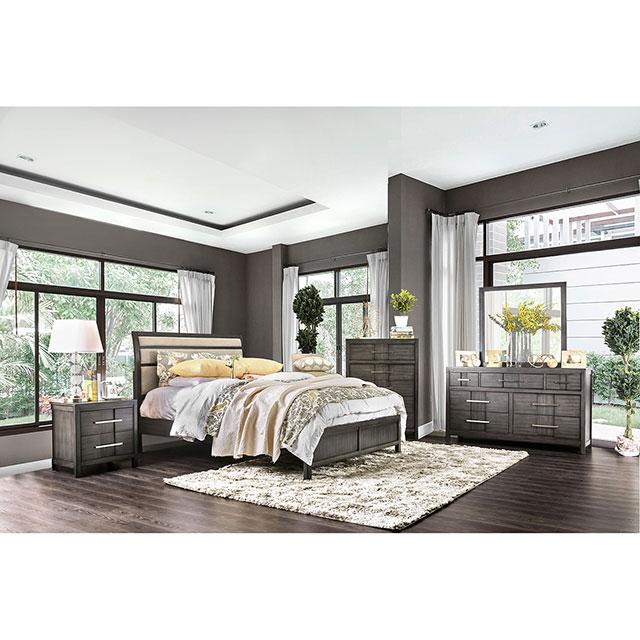 Berenice Gray/Beige Cal.King Bed