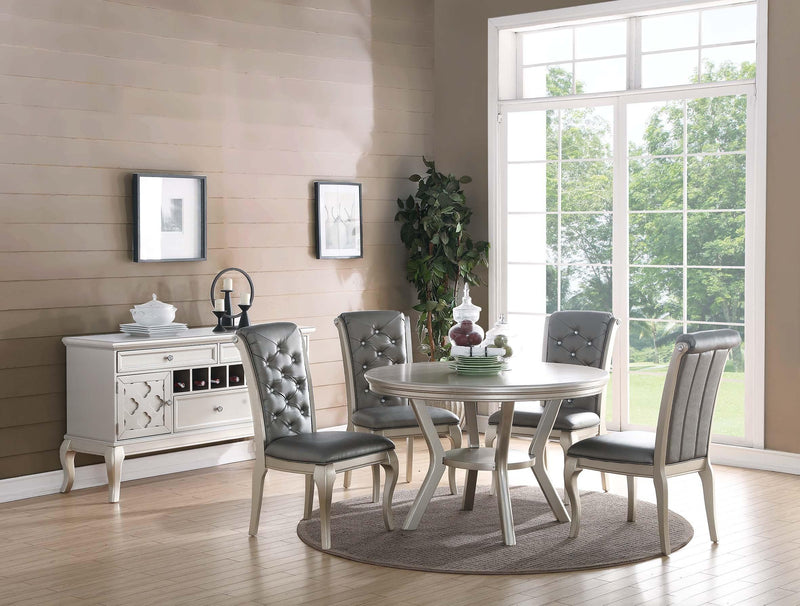 Hhdfur Dining Table in Silver