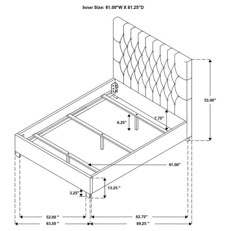 Chloe Panel Bed